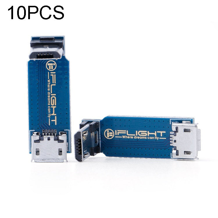 10 PCS iFlight Piastra adattatrice di tipo L Micro USB Maschio a Femmina Supporta la sincronizzazione della trasmissione dati per RC FPV Racing, For RC FPV 10 PCS iFlight Piastra adattatrice di tipo L Micro USB Maschio a Femmina Supporta la sincronizzazione della trasmissione dati per RC FPV Racing, For RC FPV